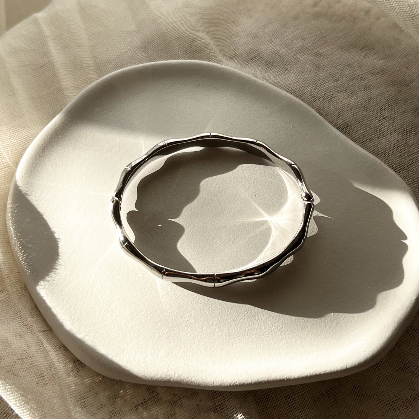 Bamboo Silver Bracelet