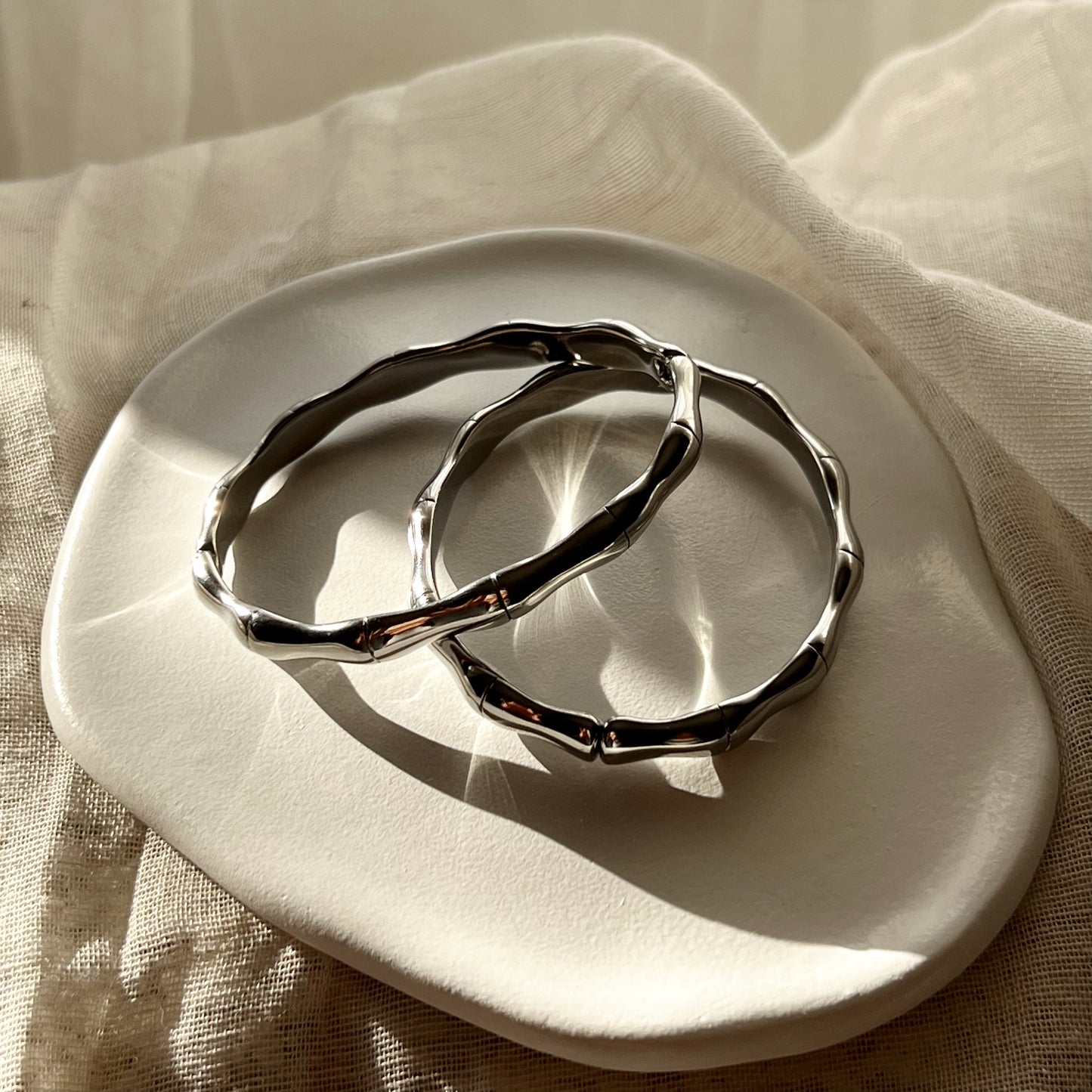 Bamboo Silver Bracelet